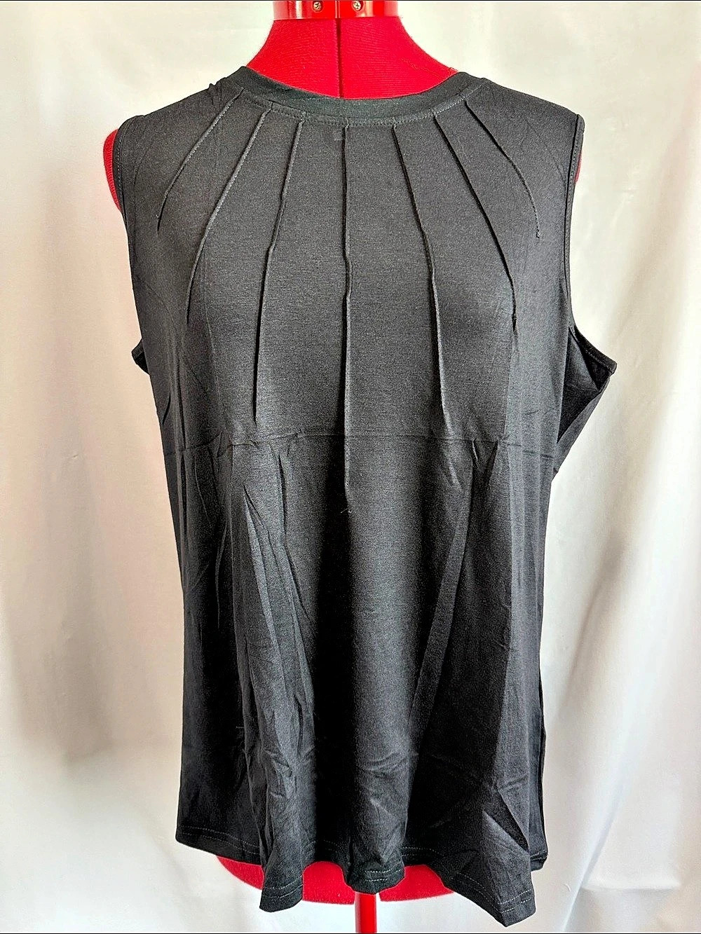 RIROW Pleated Black Tunic Size Large